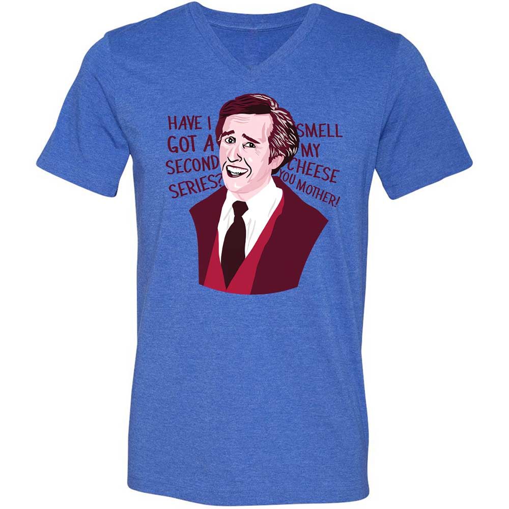 Unisex V-Neck T-Shirt - TTN1YEZG - Heather True Royal - 4