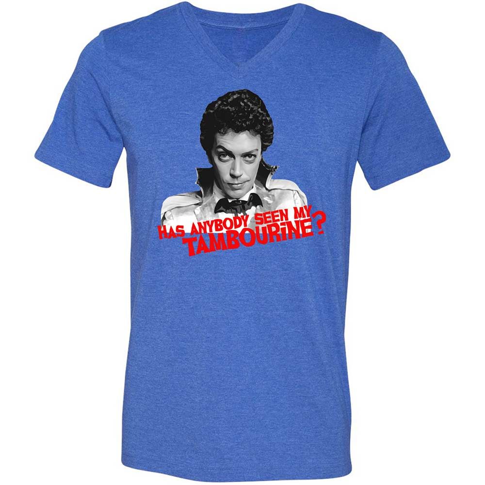 Unisex V-Neck T-Shirt - PD4KQ483 - Heather True Royal - 4