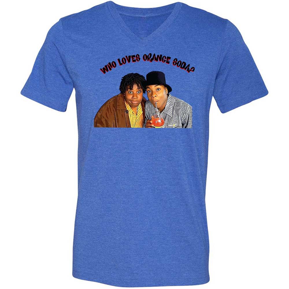 Unisex V-Neck T-Shirt - 6QLHPXE3 - Heather True Royal - 4