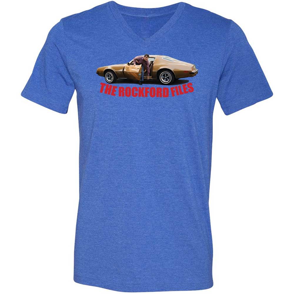 Unisex V-Neck T-Shirt - QSLY9VCD - Heather True Royal - 4