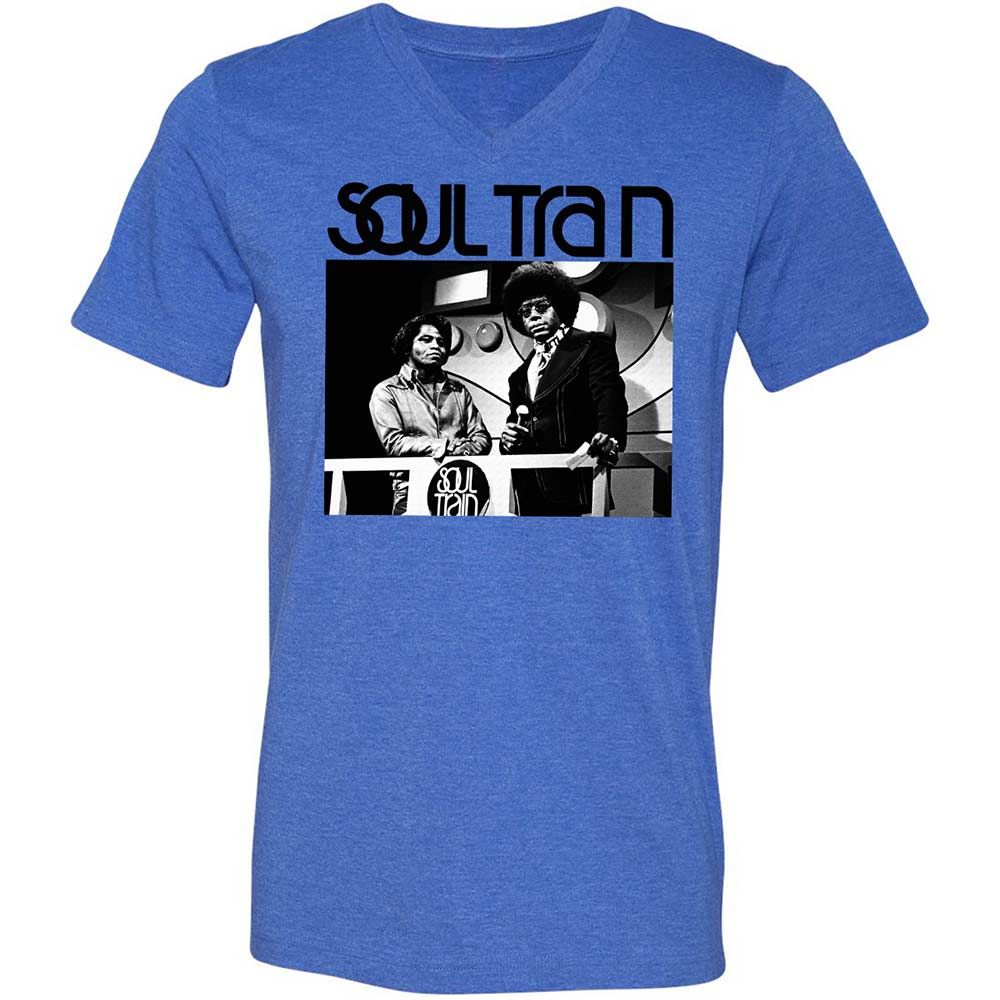 Unisex V-Neck T-Shirt - ZE2TW4LG - Heather True Royal - 4