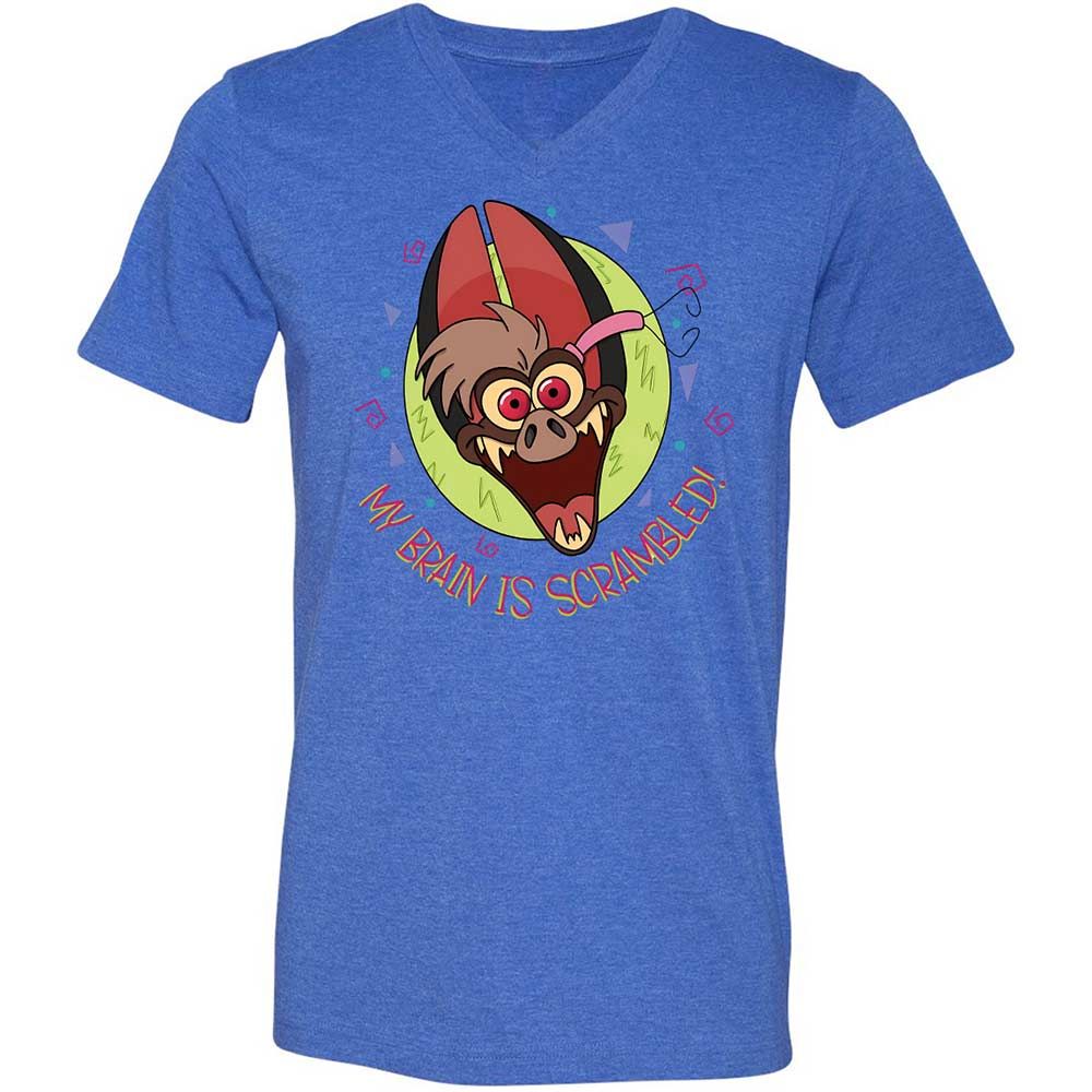 Unisex V-Neck T-Shirt - 5DGU18T5 - Heather True Royal - 4