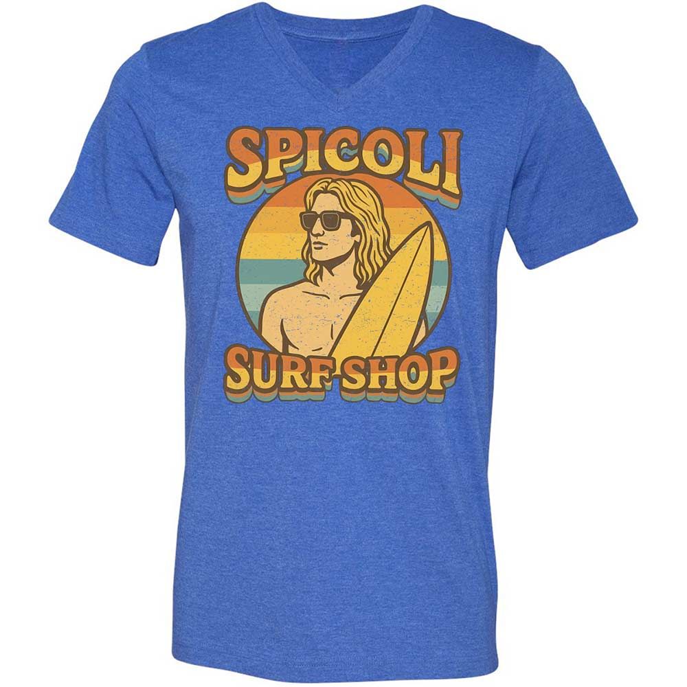 Unisex V-Neck T-Shirt - KFK3649N - Heather True Royal - 4
