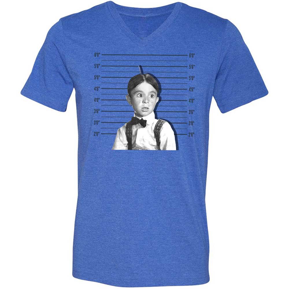 Unisex V-Neck T-Shirt - M89Y22R8 - Heather True Royal - 4