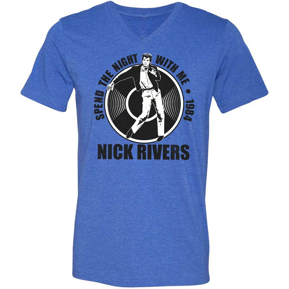 Unisex V-Neck T-Shirt - UVXAY29G - Heather True Royal - 4