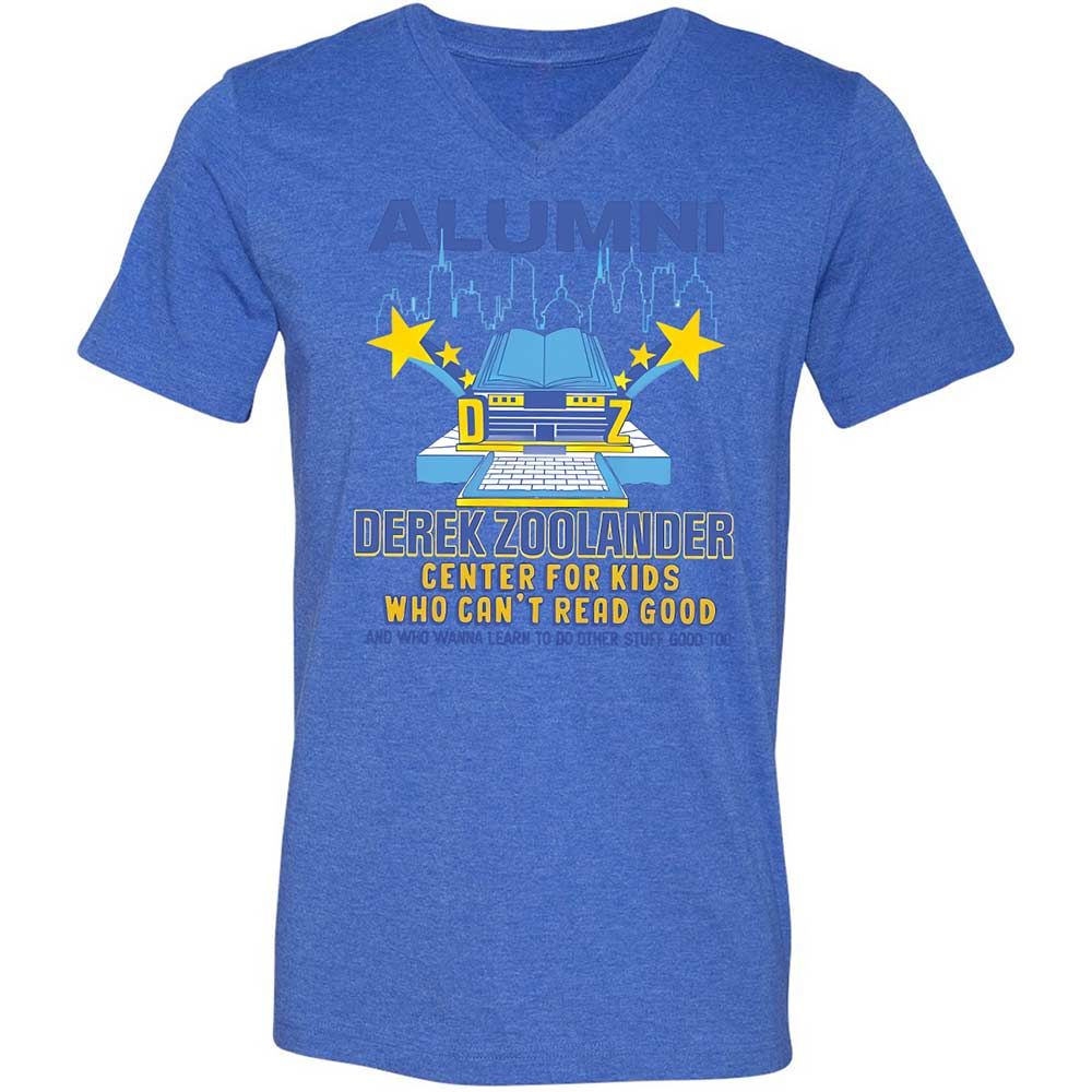 Unisex V-Neck T-Shirt - H34WA17H - Heather True Royal - 4