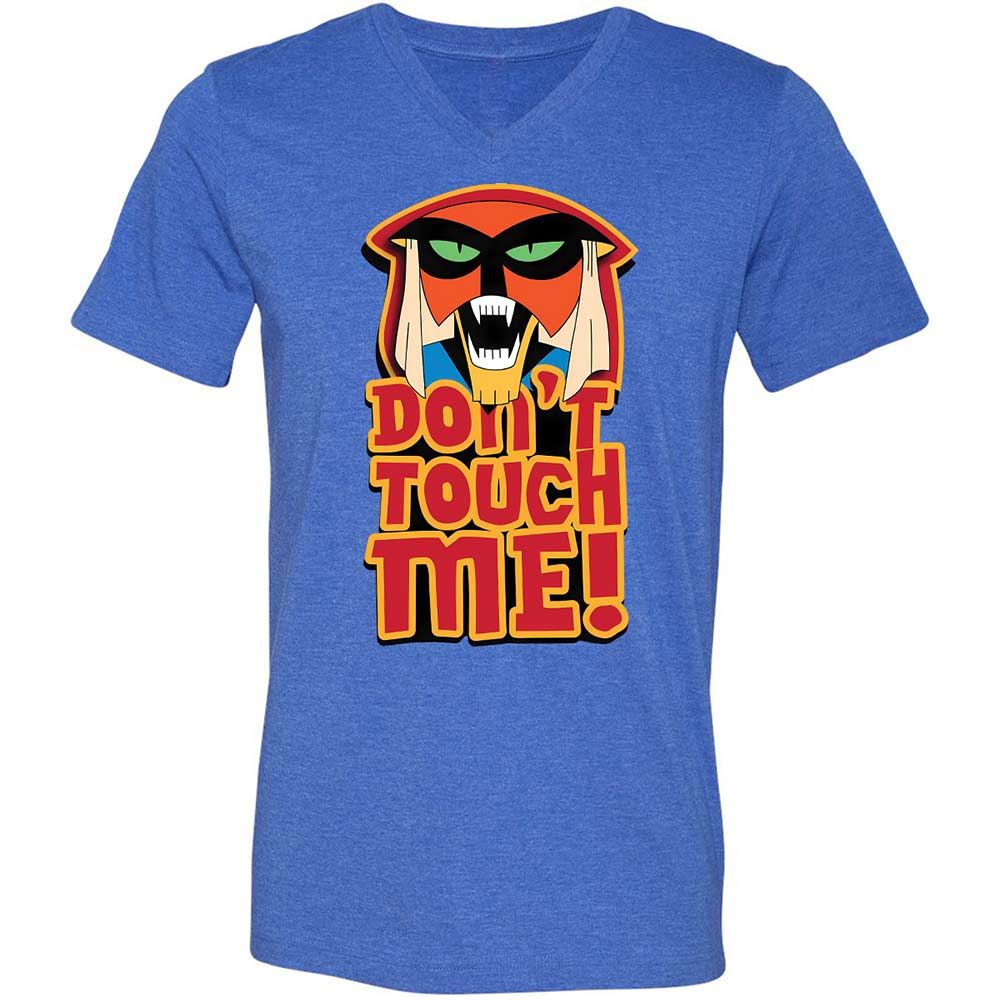 Unisex V-Neck T-Shirt - 8Y1LJLVJ - Heather True Royal - 4