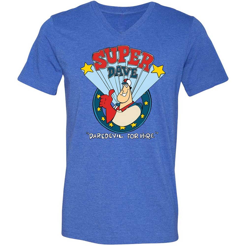 Unisex V-Neck T-Shirt - FYNT338N - Heather True Royal - 4