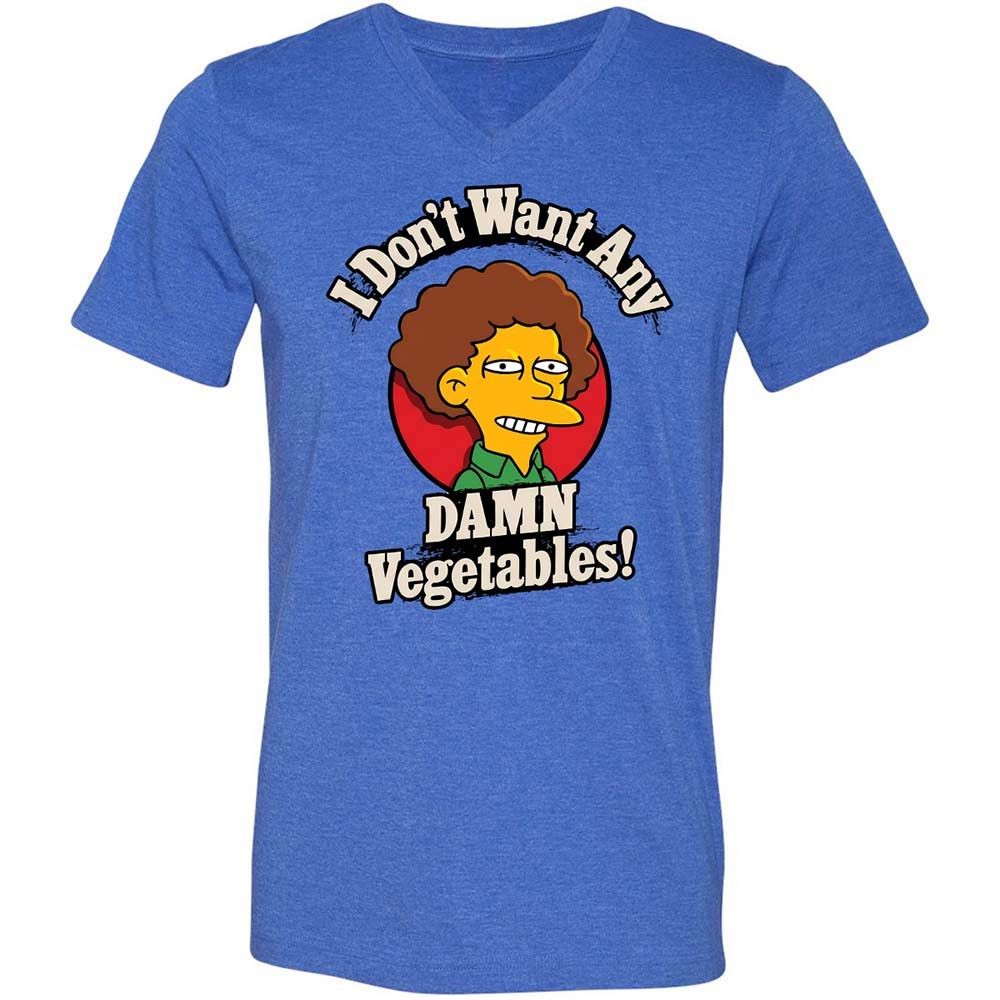 Unisex V-Neck T-Shirt - EU4PFD14 - Heather True Royal - 4
