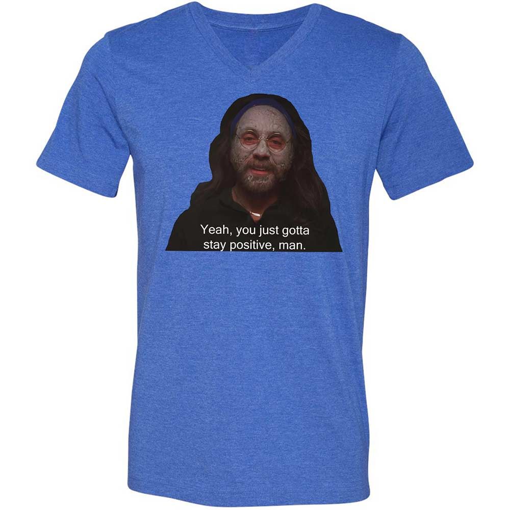 Unisex V-Neck T-Shirt - 9JN31XSN - Heather True Royal - 4