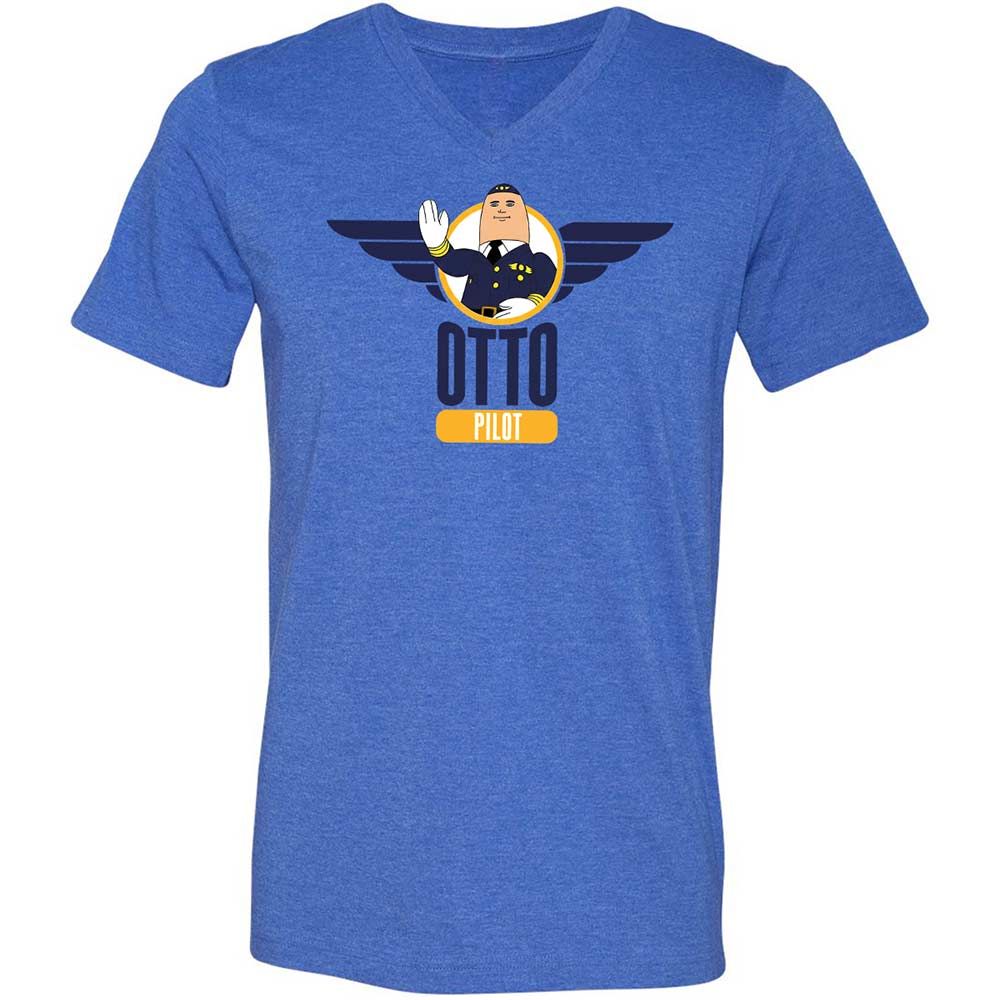 Unisex V-Neck T-Shirt - KZBQSWRY - Heather True Royal - 4