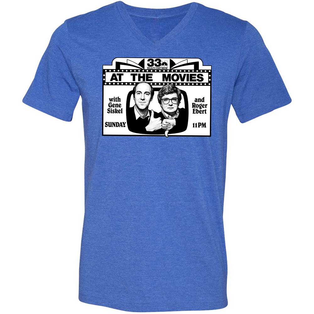 Unisex V-Neck T-Shirt - TPS6R4CH - Heather True Royal - 4