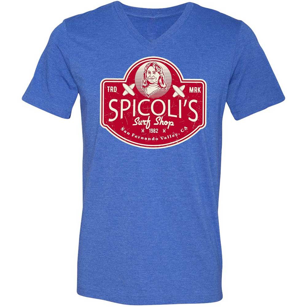 Unisex V-Neck T-Shirt - 4MSCTSRV - Heather True Royal - 4