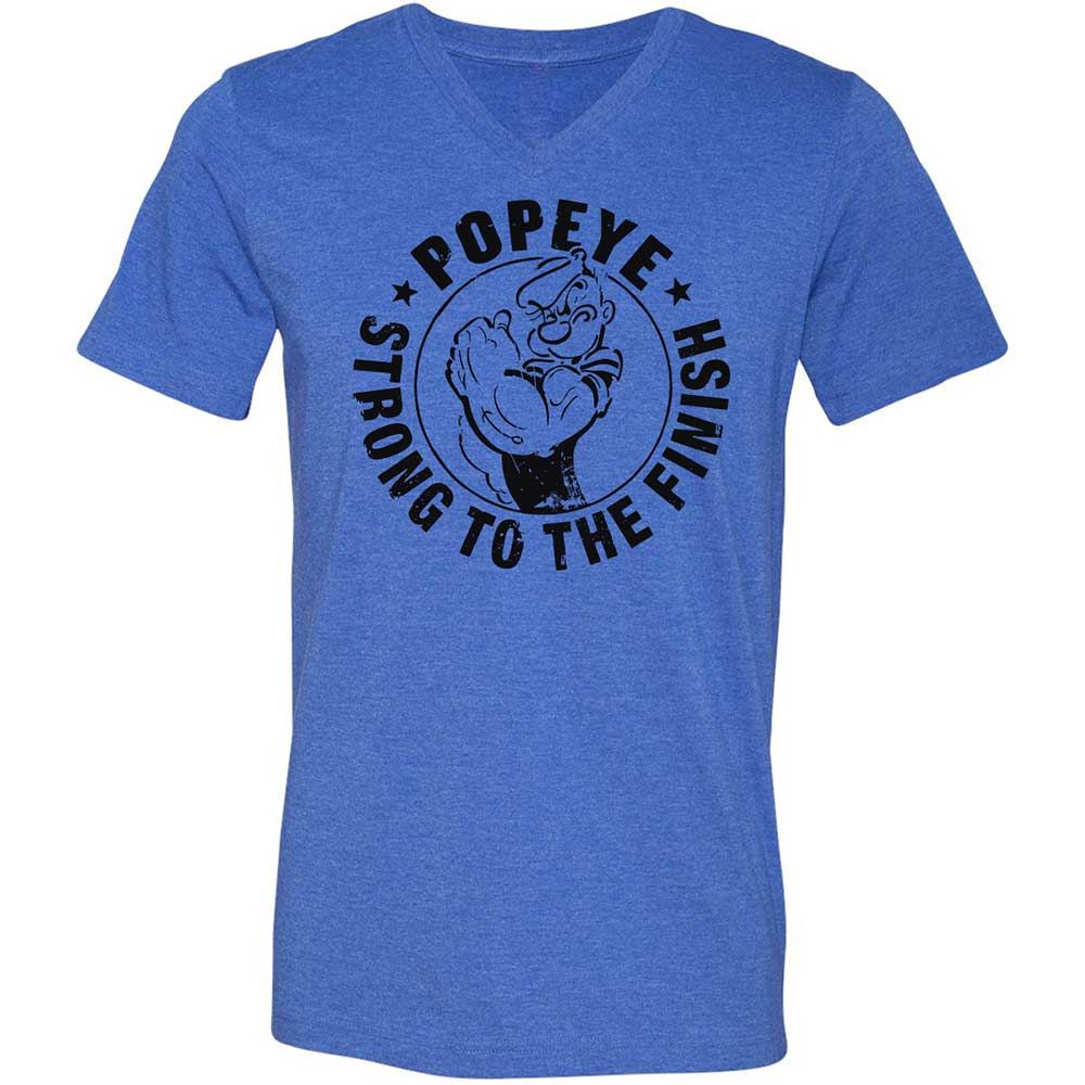 Unisex V-Neck T-Shirt - 76V52N1L - Heather True Royal - 4