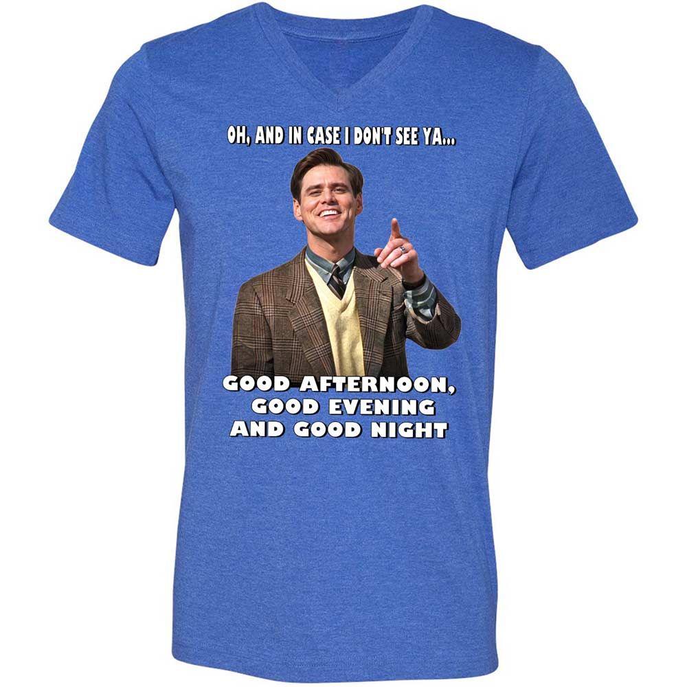 Unisex V-Neck T-Shirt - A7Y3ZZX3 - Heather True Royal - 4
