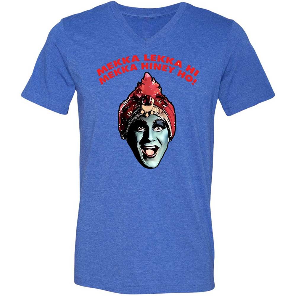 Unisex V-Neck T-Shirt - BLTT27H3 - Heather True Royal - 4