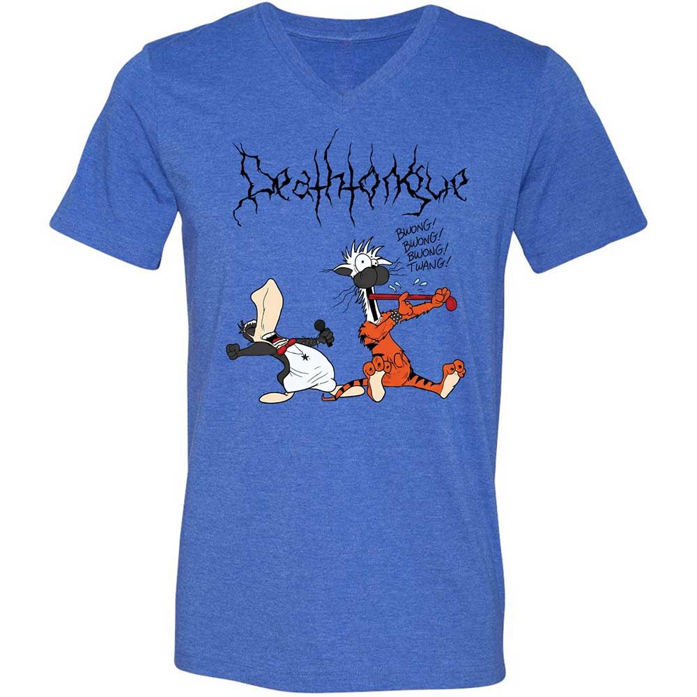 Unisex V-Neck T-Shirt - BV5STU4C - Heather True Royal - 4