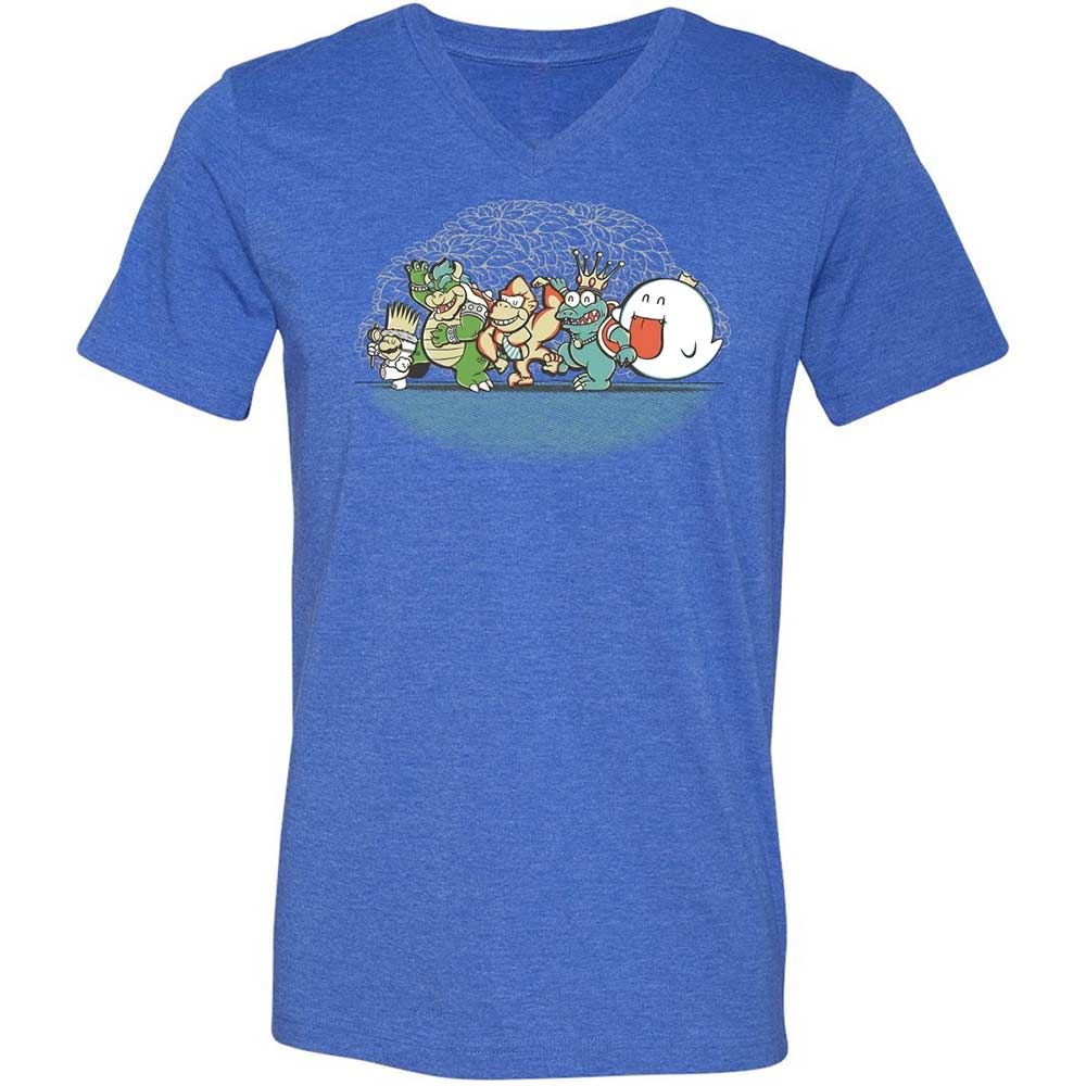 Unisex V-Neck T-Shirt - 4QJGUB1S - Heather True Royal - 4