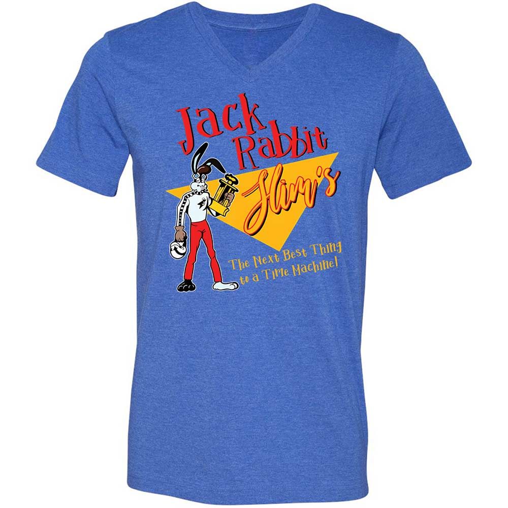 Unisex V-Neck T-Shirt - SV6VVEEP - Heather True Royal - 4