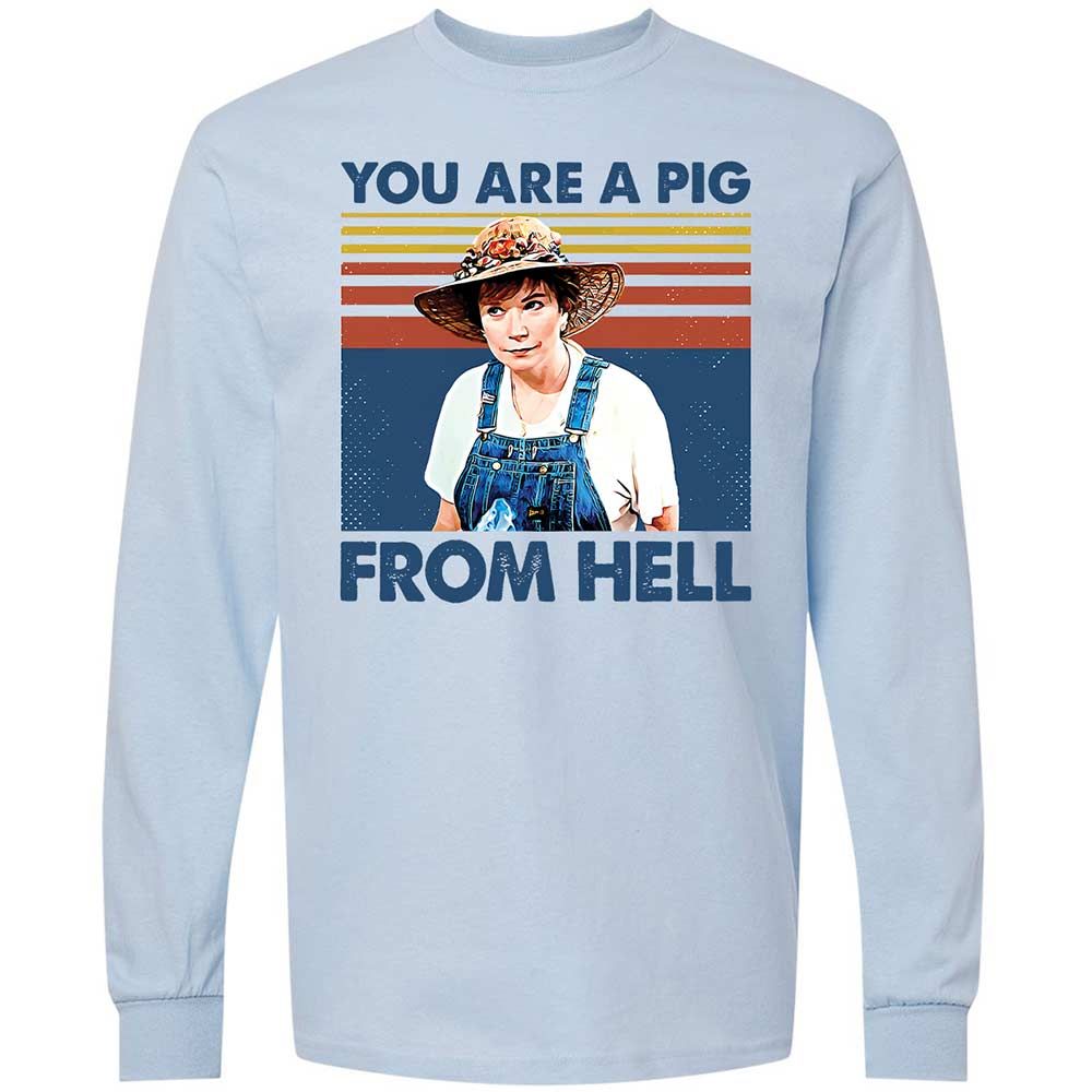 Long Sleeve T-Shirt - 9Z7CXHDD - Light Blue - 4