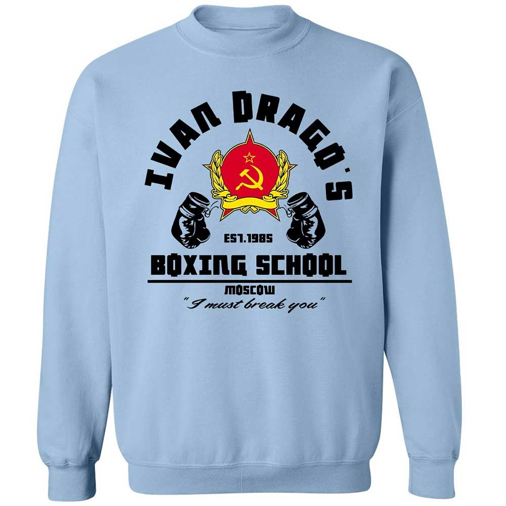Classic Unisex Sweatshirt - C7DA8UDX - Light Blue - 4
