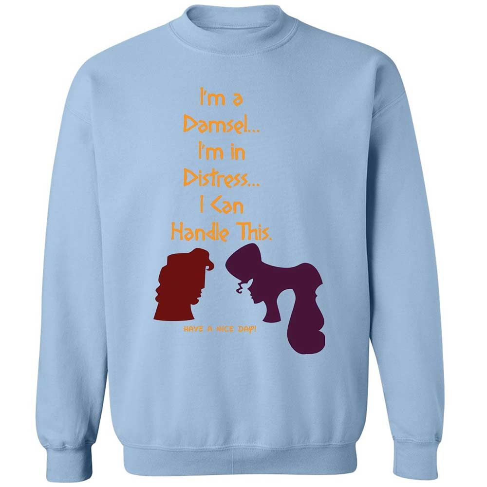 Classic Unisex Sweatshirt - C6JSKPB3 - Light Blue - 4
