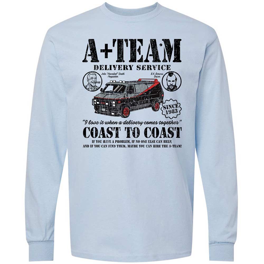 Long Sleeve T-Shirt - X3Z2EW35 - Light Blue - 4