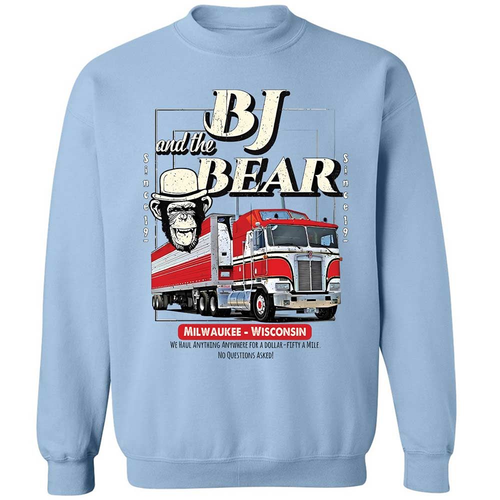 Classic Unisex Sweatshirt - BJEH7UV8 - Light Blue - 4