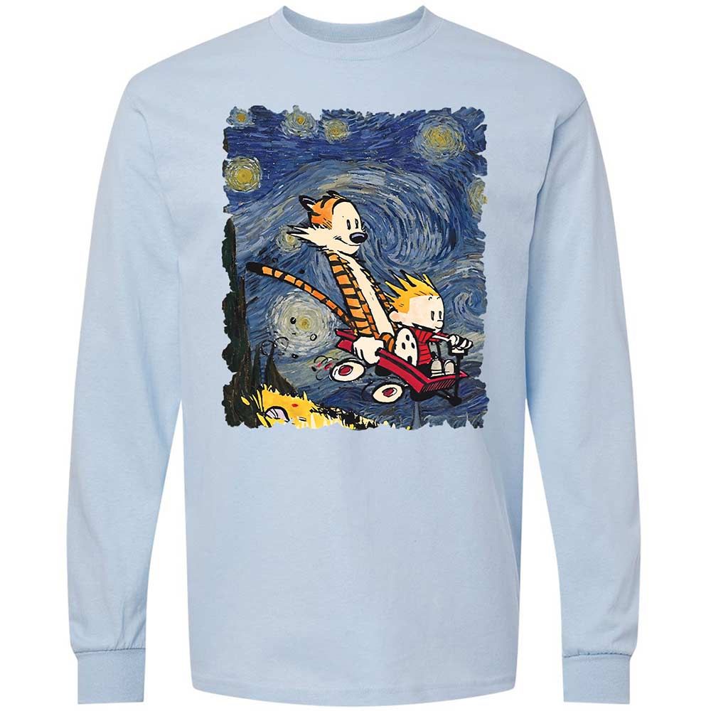 Long Sleeve T-Shirt - TFY5XZCE - Light Blue - 4