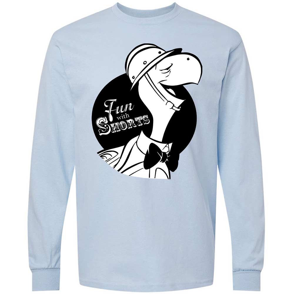 Long Sleeve T-Shirt - VDRB5KY8 - Light Blue - 4