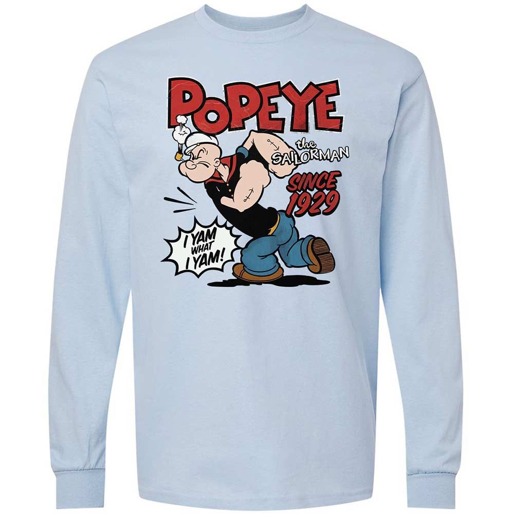Long Sleeve T-Shirt - 99HBCY7C - Light Blue - 4