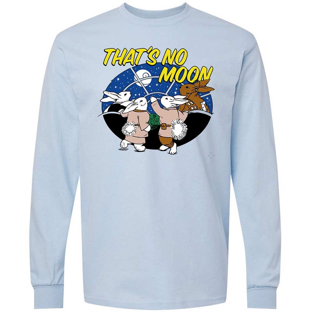 Long Sleeve T-Shirt - White - Light Blue - 4