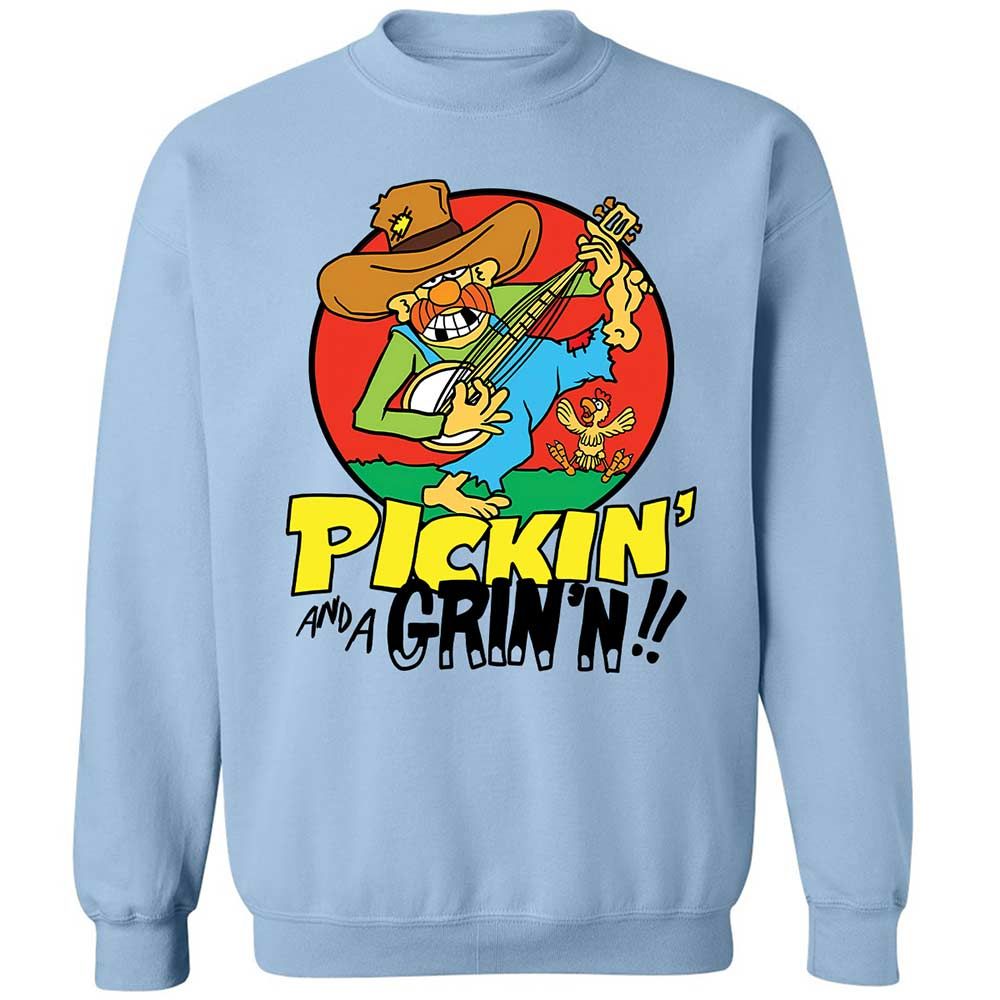 Pickin' and a Grinnin - Light Blue - 4