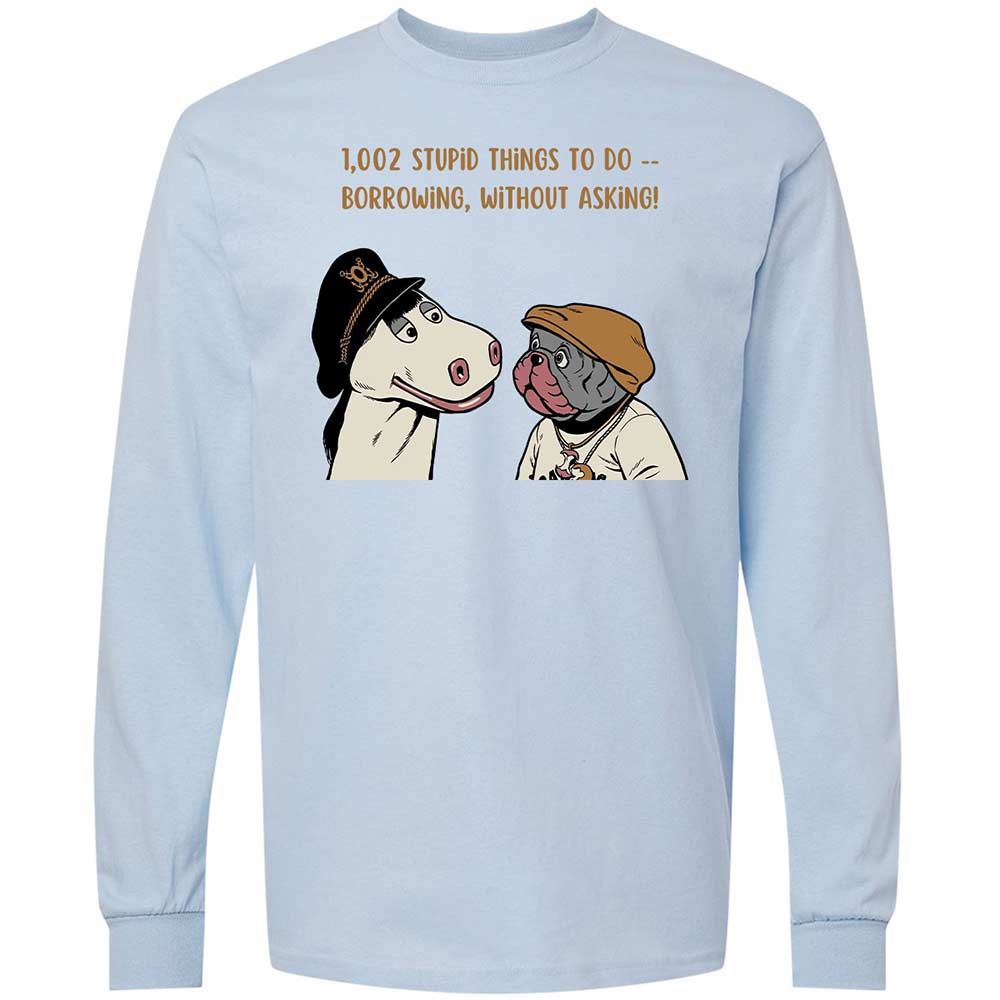 Long Sleeve T-Shirt - EM71BH8F - Light Blue - 4