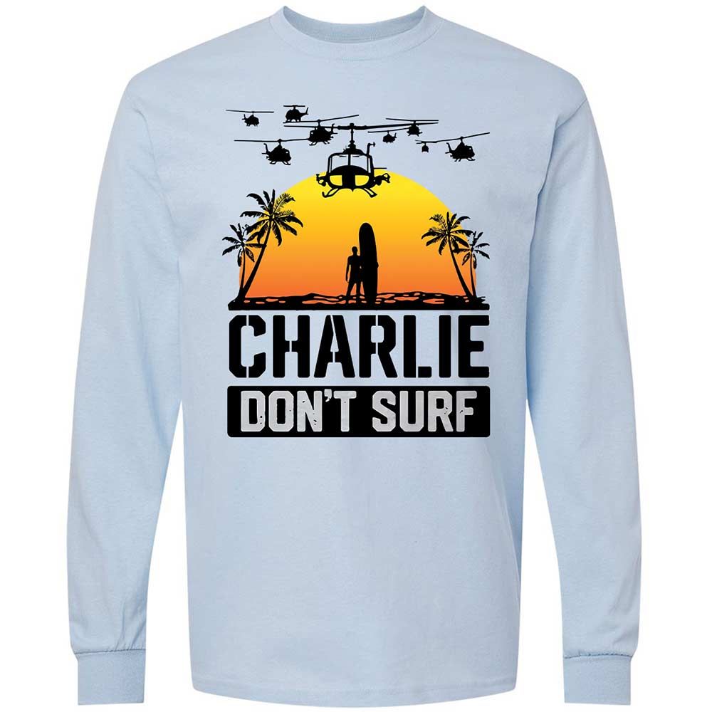 Long Sleeve T-Shirt - XJR6FW9M - Light Blue - 4