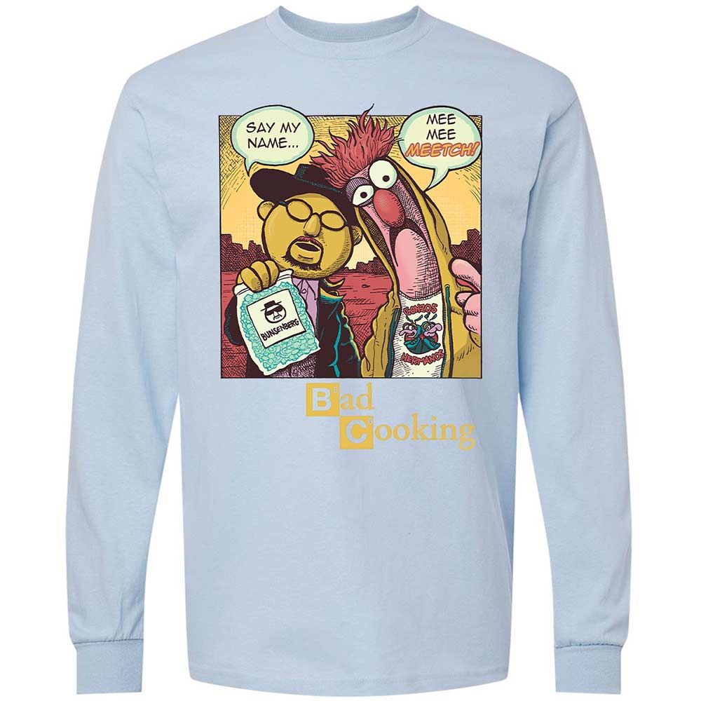 Long Sleeve T-Shirt - DKHZLXDK - Light Blue - 4