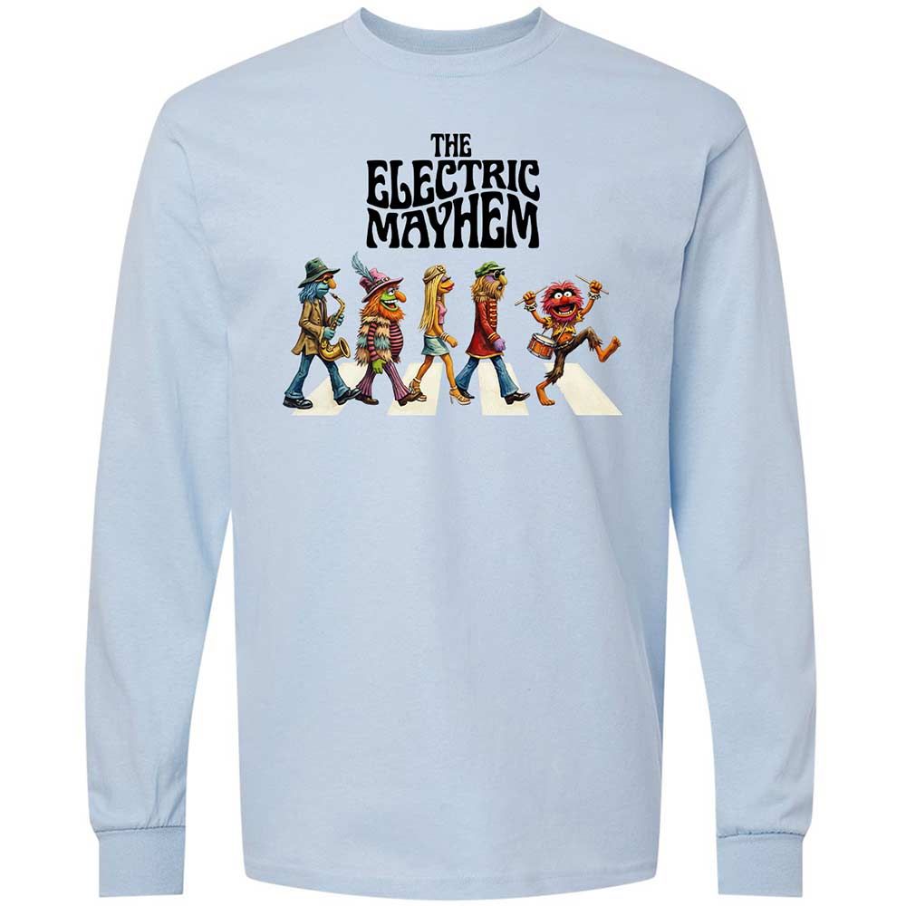 Long Sleeve T-Shirt - E372YMD7 - Light Blue - 4