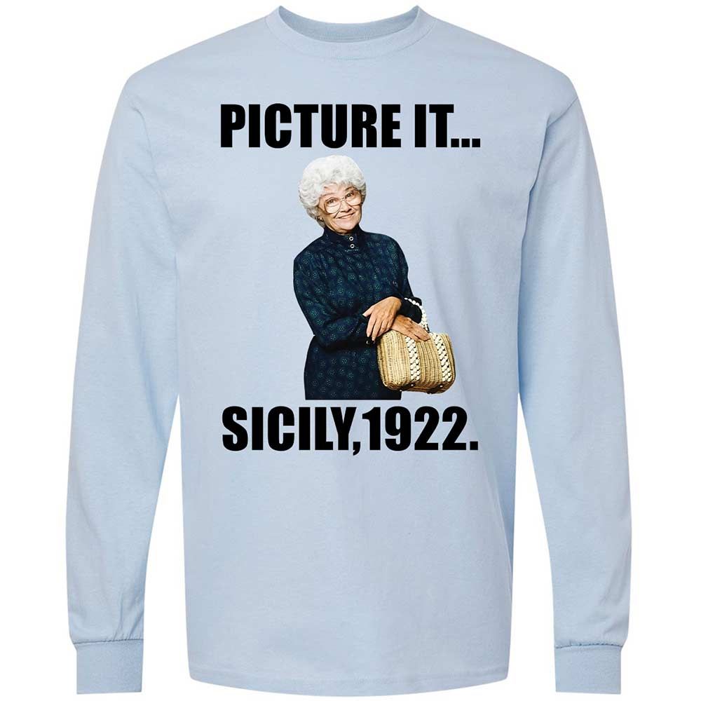 Long Sleeve T-Shirt - AH6J1NFE - Light Blue - 4