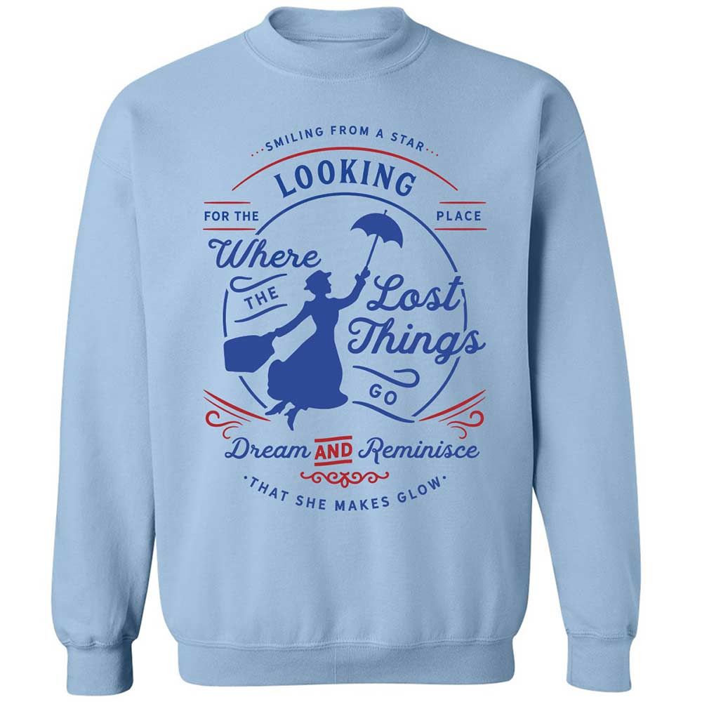 Classic Unisex Sweatshirt - YL8UM82D - Light Blue - 4