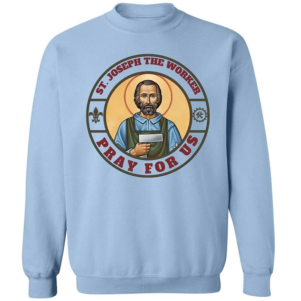 Pray for Us - Light Blue - 4