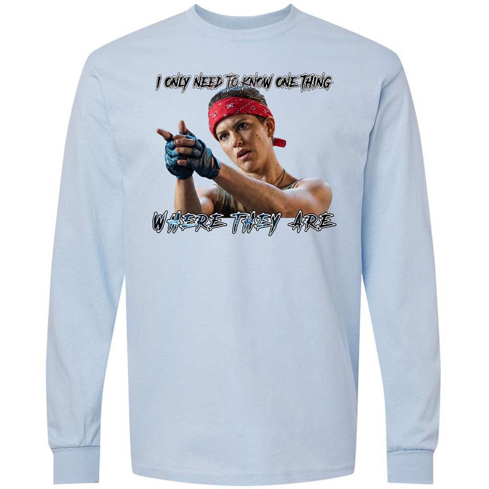 Long Sleeve T-Shirt - PENPABY4 - Light Blue - 4