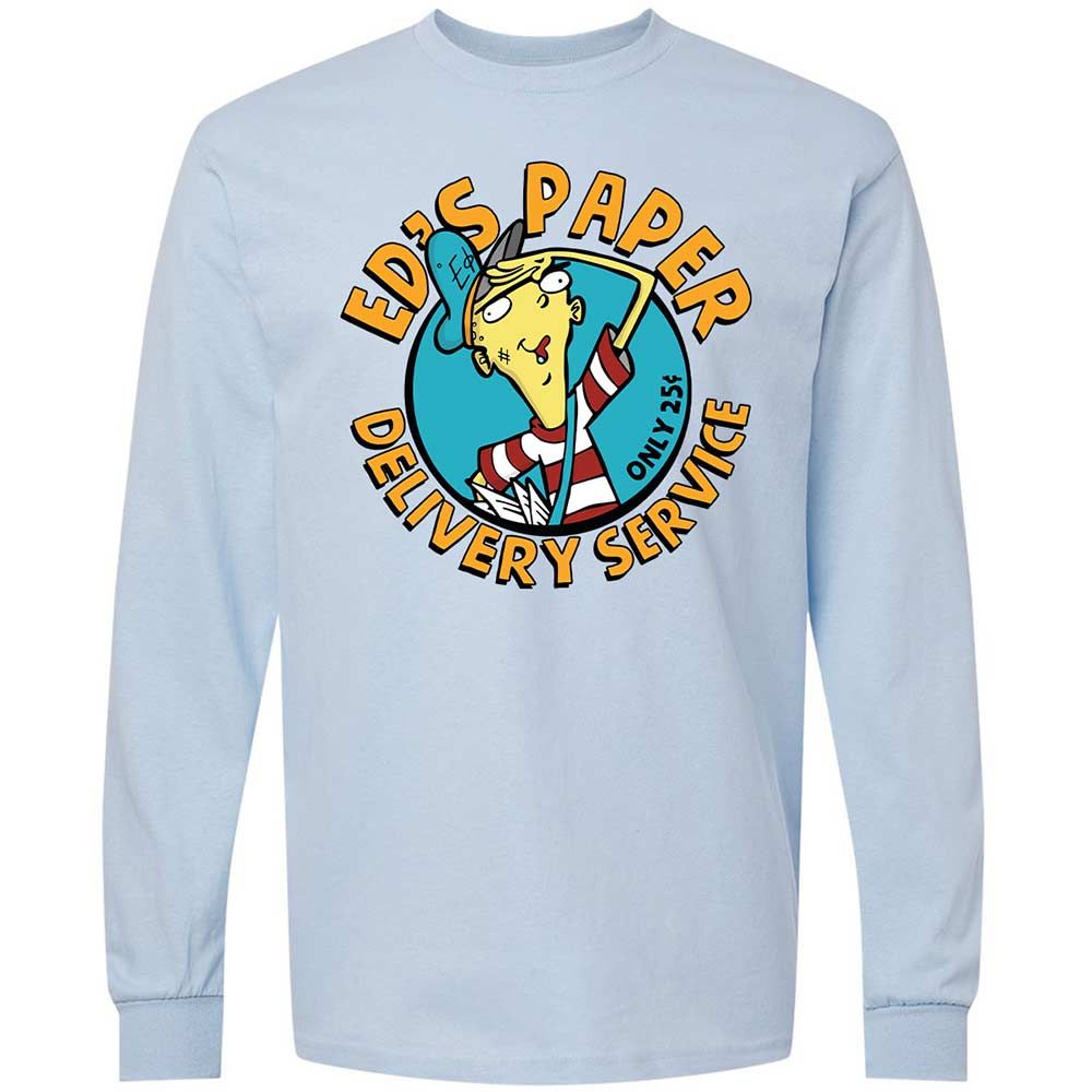 Long Sleeve T-Shirt - TE5YUV1J - Light Blue - 4