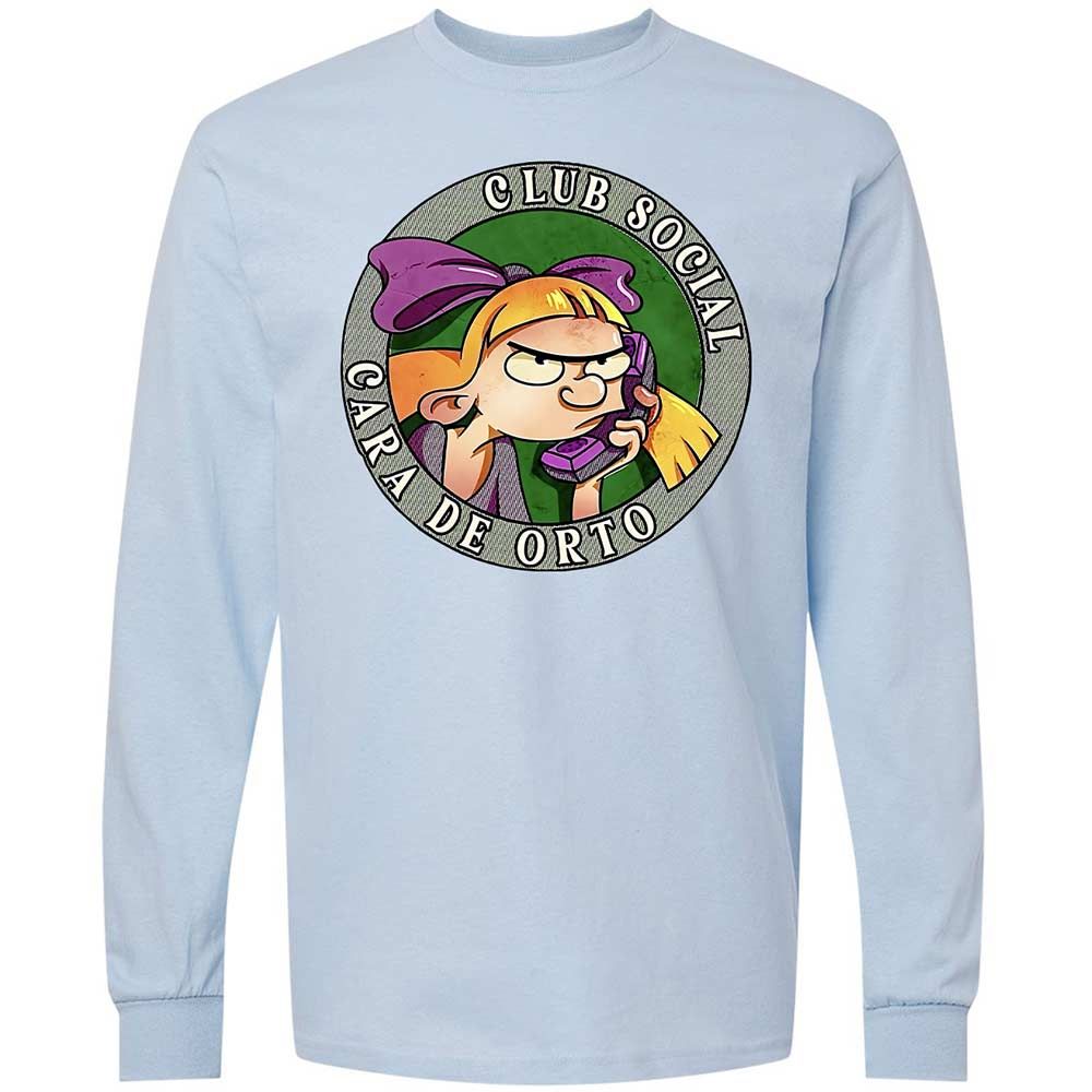 Long Sleeve T-Shirt - F1PJQCW7 - Light Blue - 4