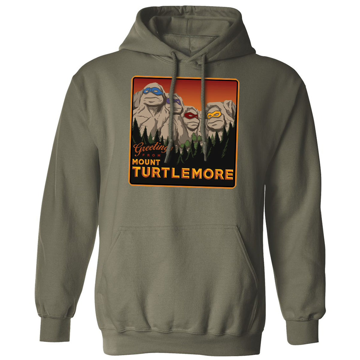 Classic Unisex Hoodie - 6DQ347PZ - Military Green - 4