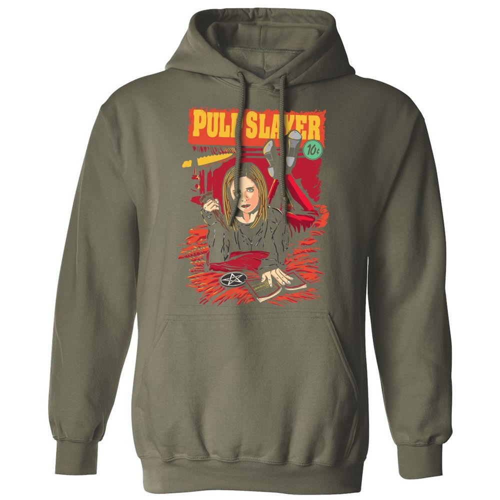 Classic Unisex Hoodie - JG914UMK - Military Green - 4
