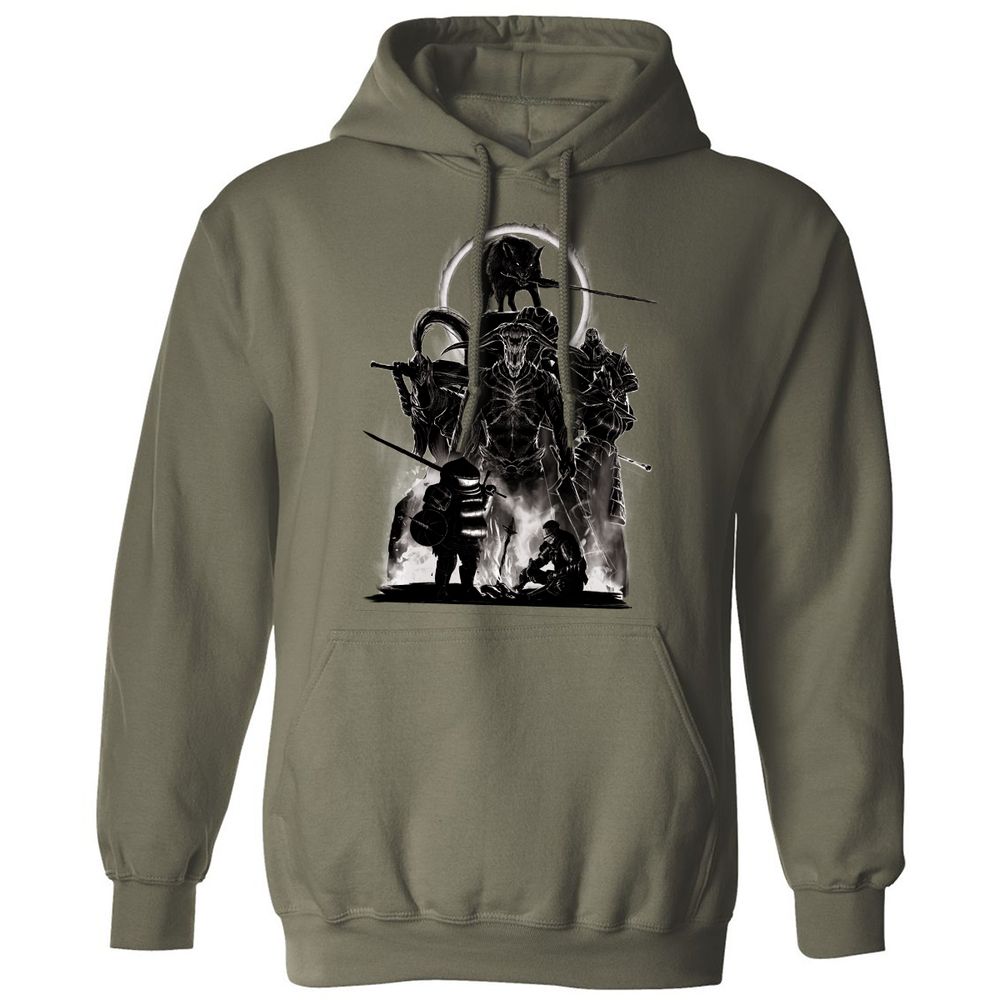 Classic Unisex Hoodie - E8HX2WSM - Military Green - 4