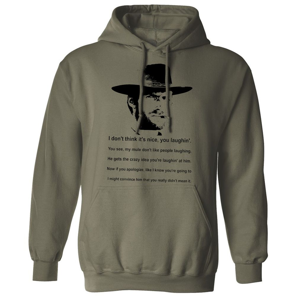 Clint Eastwood Mule Quote - Military Green - 4