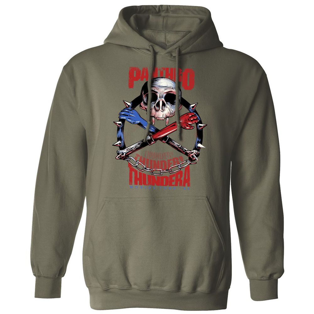 Classic Unisex Hoodie - LSNBNGHM - Military Green - 4