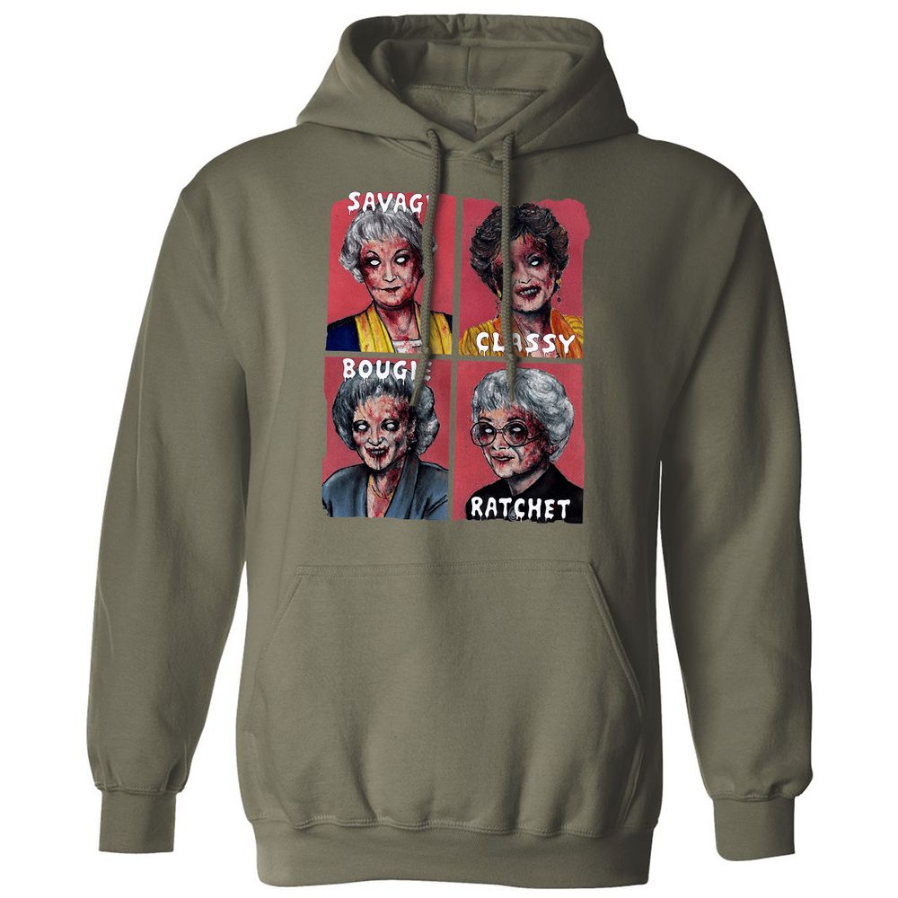 Classic Unisex Hoodie - 6FM9UL62 - Military Green - 4