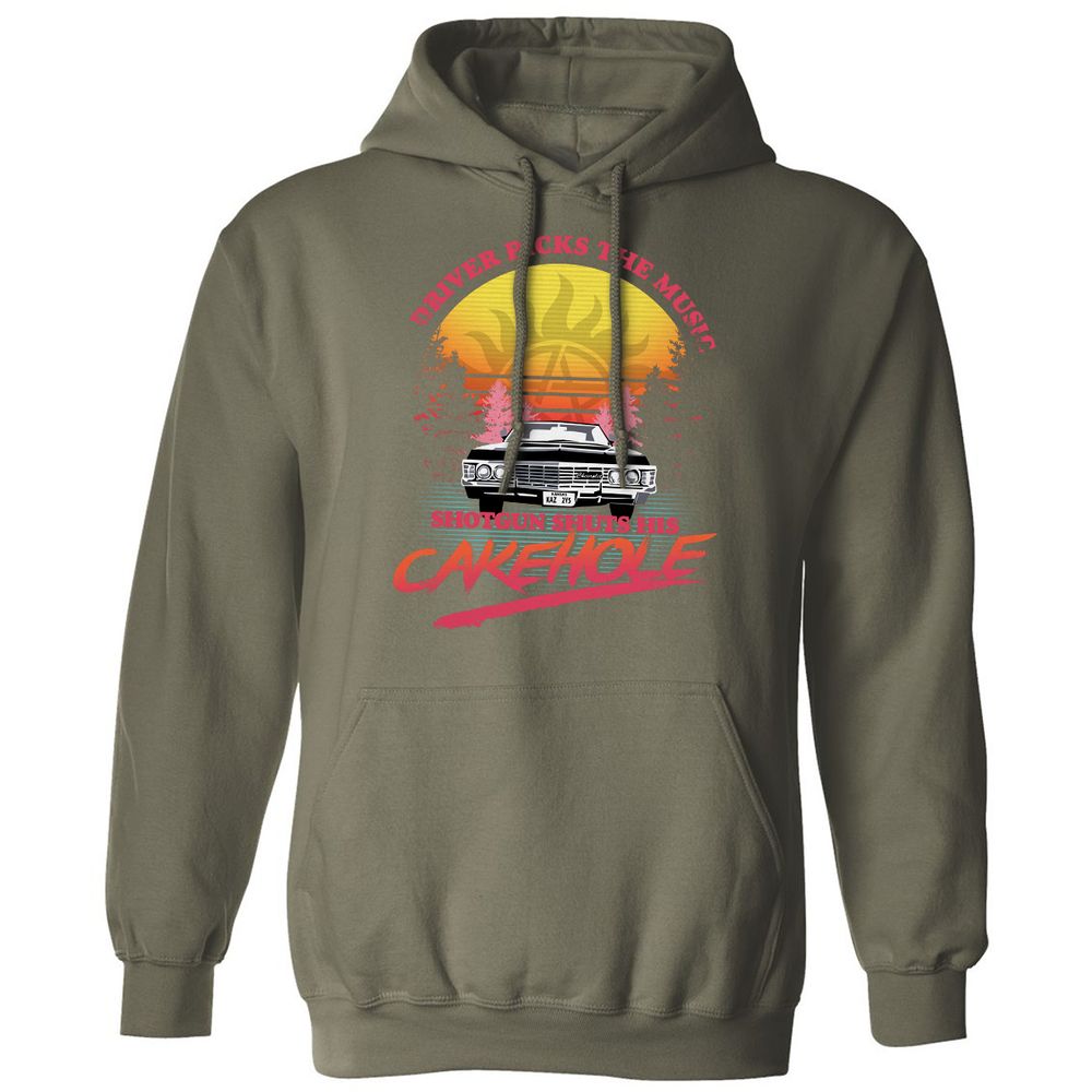 Classic Unisex Hoodie - MQ54D9PX - Military Green - 4